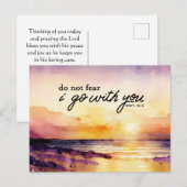 Deuteronomie 31:6 Keine Angst, ich gehe mit deiner Postkarte (Vorne/Hinten)