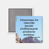 Deuteronomie 31:6 magnet (Vorderseite/Rückseite)