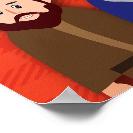 Deuteronomie 31:6 poster (Ecke)