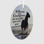 Deuteronomie 31:6 stark und mutig ornament (Vorderseite)