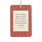 Deuteronomie 31:8 Bibel Verse Bild Autolufterfrischer (Rückseite)