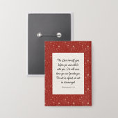 Deuteronomie 31:8 Bibel Verse Bild Button (Vorderseite/Rückseite)