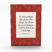 Deuteronomie 31:8 Bibel Verse Bild Fotoblock (Vorderseite)