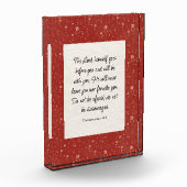 Deuteronomie 31:8 Bibel Verse Bild Fotoblock (Links)