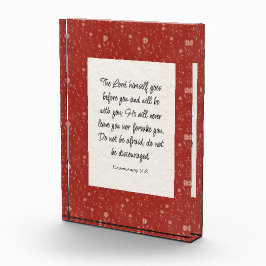 Deuteronomie 31:8 Bibel Verse Bild Fotoblock