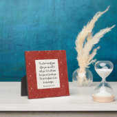 Deuteronomie 31:8 Bibel Verse Bild Fotoplatte (InSitu)