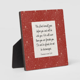 Deuteronomie 31:8 Bibel Verse Bild Fotoplatte