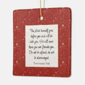 Deuteronomie 31:8 Bibel Verse Bild Keramikornament (Links)