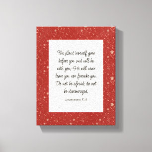 Deuteronomie 31:8 Bibel Verse Bild Leinwanddruck