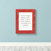 Deuteronomie 31:8 Bibel Verse Bild Leinwanddruck (Insitu (Holzboden))