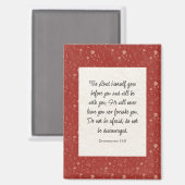 Deuteronomie 31:8 Bibel Verse Bild Magnet (Vorderseite/Rückseite)