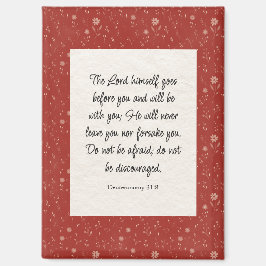 Deuteronomie 31:8 Bibel Verse Bild Magnet