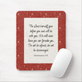 Deuteronomie 31:8 Bibel Verse Bild Mousepad (Mit Mouse)