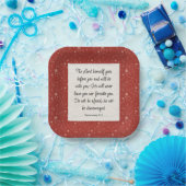 Deuteronomie 31:8 Bibel Verse Bild Pappteller (Party)