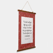 Deuteronomie 31:8 Bibel Verse Bild Wandteppich Mit Holzrahmen (Gewinkelt)