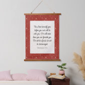 Deuteronomie 31:8 Bibel Verse Bild Wandteppich Mit Holzrahmen (Schlafzimmer)