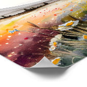 Deuteronomie 31:8, Bibel Verse Wall Art Poster (Ecke)