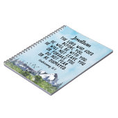 Deuteronomie 31 8 Bibel Verse Wasserfarbe Natur Notizblock (Linke Seite)