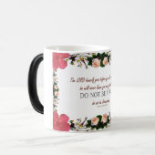 Deuteronomie 31:8, Bläserne Tasse "Nicht abschreck (Vorderseite Links)