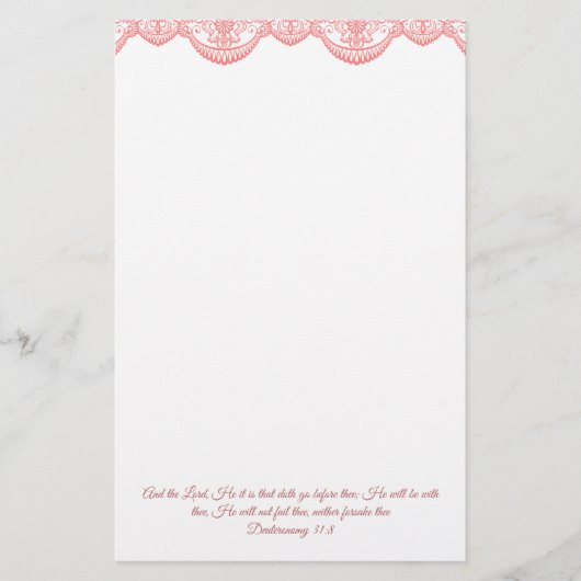 Deuteronomie 31:8 briefpapier (Vorderseite)