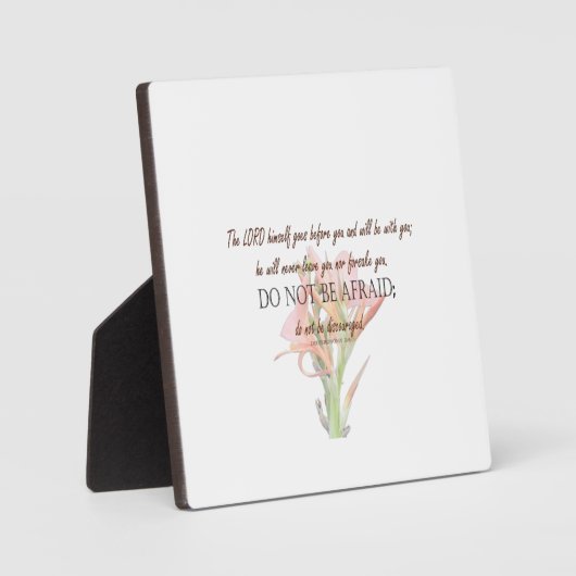 Deuteronomie 31:8 Der Herr geht vor dir Fotoplatte (Vorderseite)