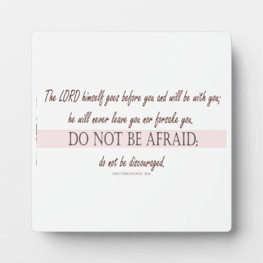 Deuteronomie 31:8 Der Herr geht vor dir Fotoplatte (Vorderseite)