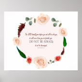 Deuteronomie 31:8 Der Herr geht vor dir Poster (Vorne)