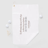 Deuteronomie_31:8 Golfhandtuch (Insitu)