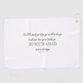 Deuteronomie_31:8 Golfhandtuch (Horizontal)