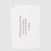 Deuteronomie_31:8 Golfhandtuch (Vorderseite)