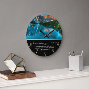 Deuteronomie 31:8 Klettersee Große Wanduhr