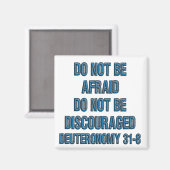 Deuteronomie 31:8 magnet (Vorderseite/Rückseite)