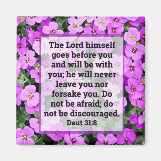 Deuteronomie 31:8 Magnet (Vorne)