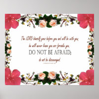 Deuteronomie 31:8, nicht AFRAID, Wall Décor