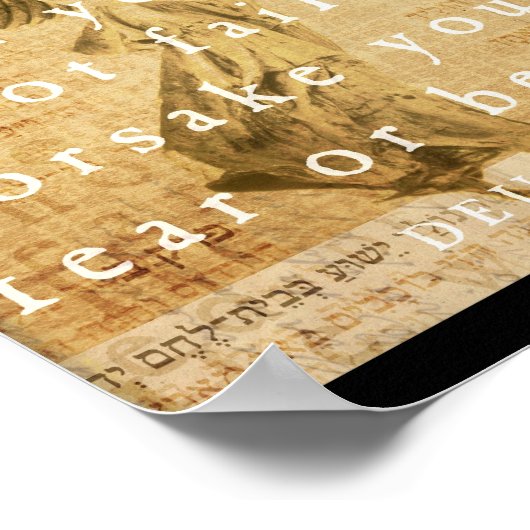 Deuteronomie 31:8 poster (Ecke)