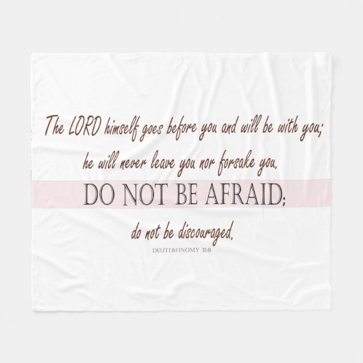 Deuteronomie 31 fleecedecke (Vorderseite (Horizontal))