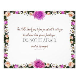 Deuteronomie 31, keine Angst haben, Fotodruck