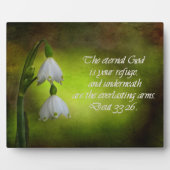 Deuteronomie 33:26 Ewige Zuflucht Inspiration Fotoplatte (Vorderseite)