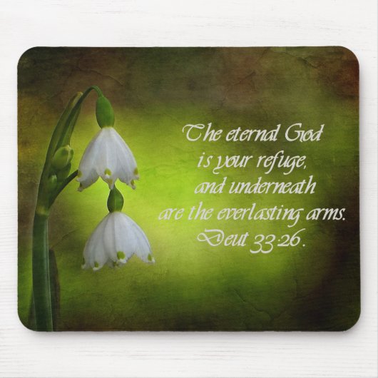 Deuteronomie 33:26 Ewige Zuflucht Inspiration Mousepad (Vorne)