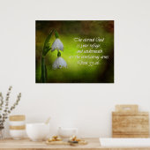 Deuteronomie 33:26 Ewige Zuflucht Inspiration Poster (Küche)