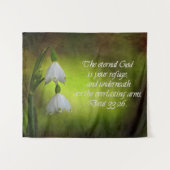 Deuteronomie 33:26 Ewige Zuflucht Inspiration Wandteppich (Vorderseite (Horizontal))