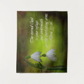 Deuteronomie 33:26 Ewige Zuflucht Inspiration Wandteppich (Vorderseite)