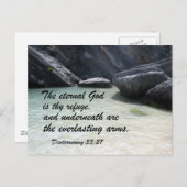 Deuteronomie 33:27 postkarte (Vorne/Hinten)