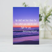 Deuteronomie 3:22 KJV Bible Verse Pic Flachgrüßen Karte (Stehend Vorderseite)