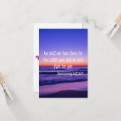 Deuteronomie 3:22 KJV Bible Verse Pic Flachgrüßen Karte (Vorderseite/Rückseite Beispiel)