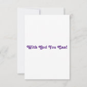 Deuteronomie 3:22 KJV Bible Verse Pic Flachgrüßen Karte (Rückseite)