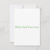 Deuteronomie 4:4 KJV Bible Verse Pic Flat Gruß Karte (Rückseite)