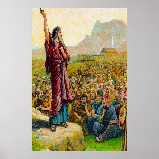 Deuteronomie 6:1-9 Liebe und Obey-Gott-Poster Poster (Vorne)