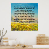 Deuteronomie 6:5-7 poster (Küche)