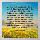Deuteronomie 6:5-7 poster (Vorne)